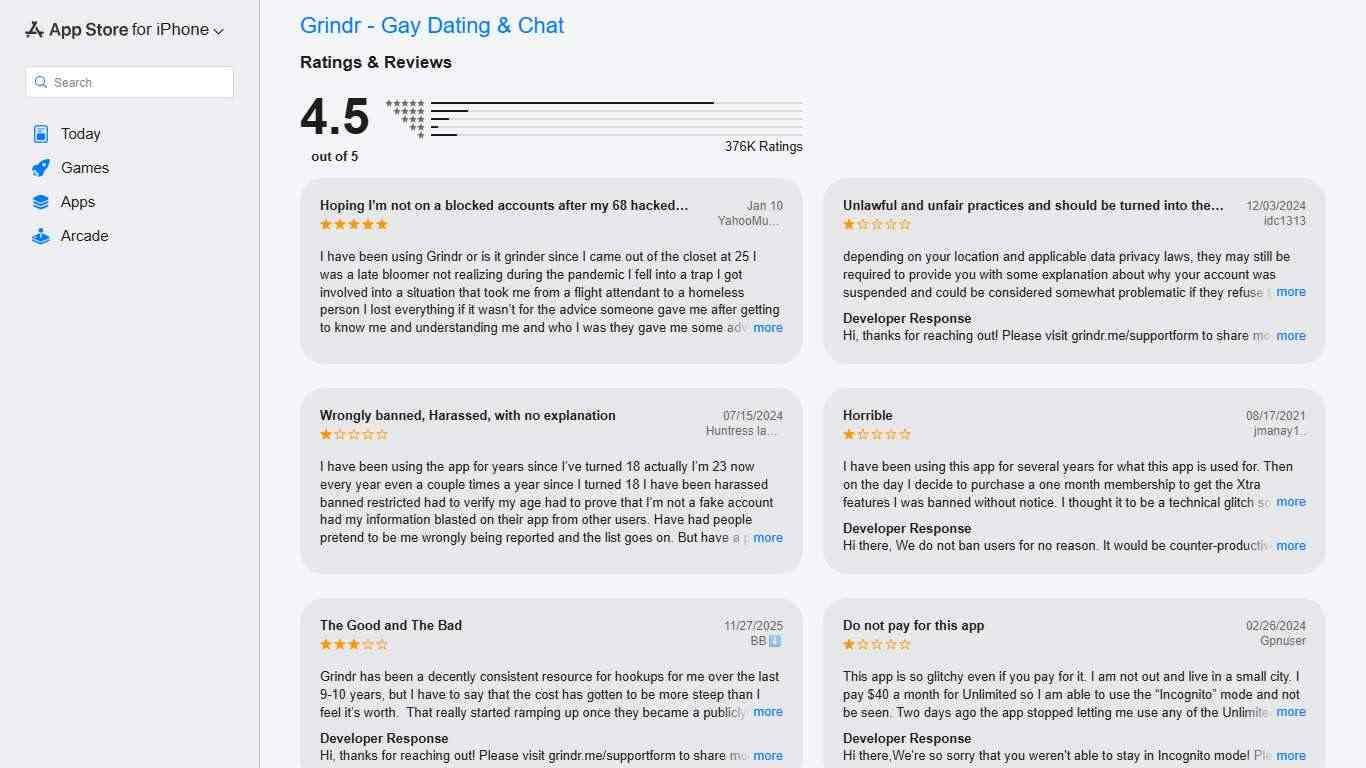 ‎Grindr - Gay Dating & Chat - Ratings & Reviews - App Store