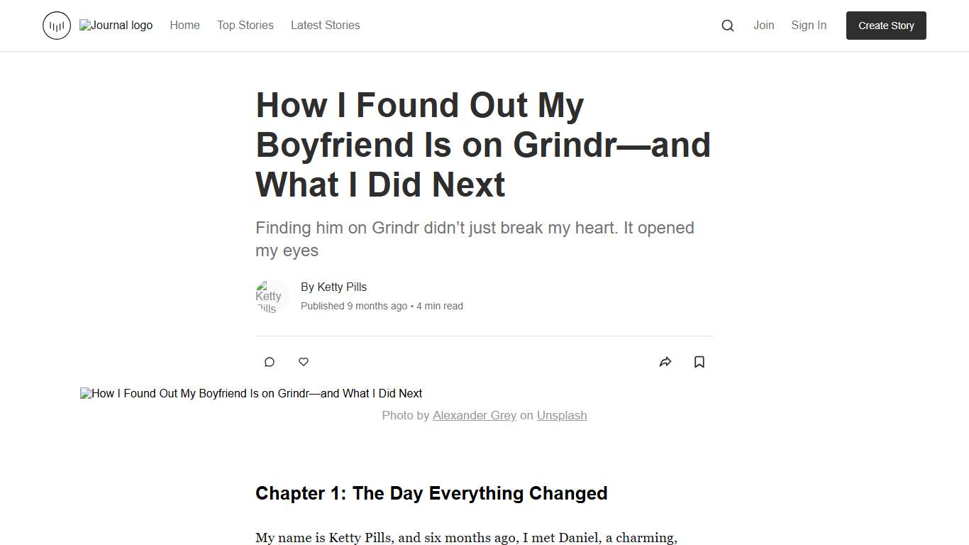 How I Found Out My Boyfriend Is on Grindr—and What I Did Next Journal